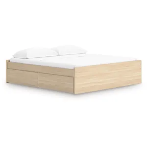 Onita King Platform Bed with 1 Side Storage