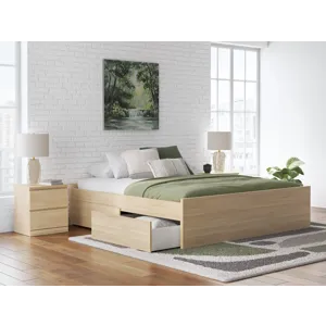 Onita King Platform Bed with 1 Side Storage
