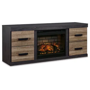 Harlinton 63" TV Stand with Electric Fireplace