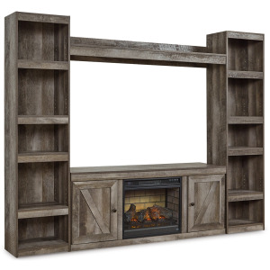 Wynnlow 4-Piece Entertainment Center with Electric Fireplace