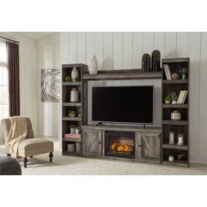 Wynnlow 4-Piece Entertainment Center with Electric Fireplace