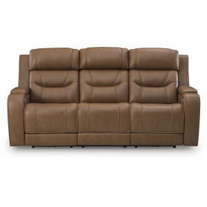 Dreamer Power Reclining Sofa with Immersive Audio Seating - Caramel