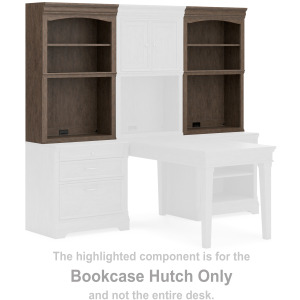 Janismore Bookcase Hutch