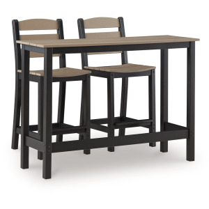 Shoreline Beach Outdoor Counter Table and 2 Barstools