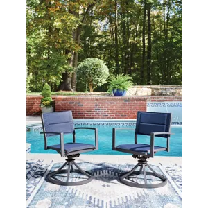 Point Bonita Outdoor Sling Swivel Chair (Set of 2)