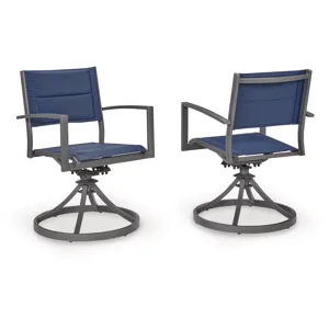 Rocky Creek Outdoor Sling Swivel Chair (Set of 2)