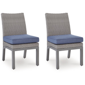 Half Moon Beach Outdoor Side Chair with Cushion (Set of 2)