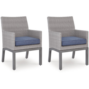 Half Moon Beach Outdoor Arm Chair with Cushion (Set of 2)