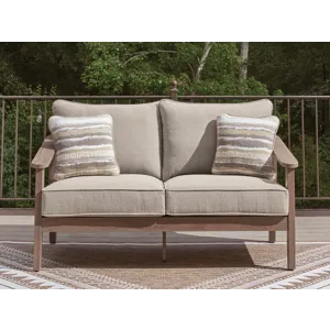 Francis Beach Outdoor Loveseat with Cushion