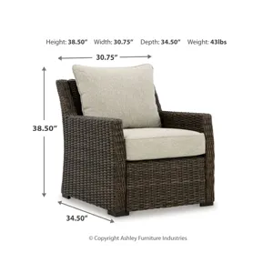 Brook Ranch Outdoor Sofa Sectional, Bench, Lounge Chair and Table