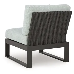 Beach Loft Outdoor Armless Chair with Cushion