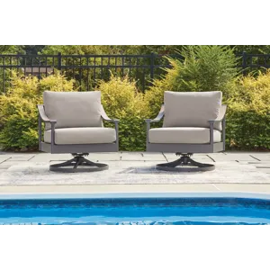 North Island Outdoor Swivel Lounge with Cushion