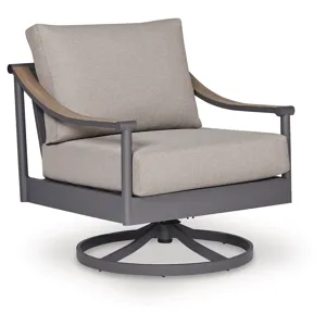 Ocean Beach Outdoor Swivel Lounge with Cushion