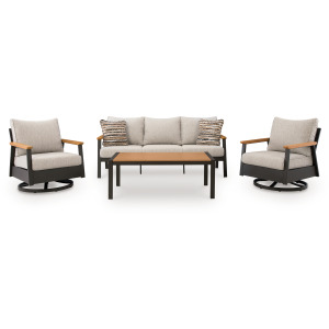 Carmel Highlands Outdoor Sofa/Chairs/Table (Set of 4)