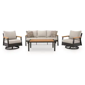 Carmel Highlands Outdoor Sofa/Chairs/Table (Set of 4)