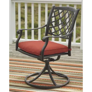 Tanglevale Swivel Chair with Cushion (Set of 2)