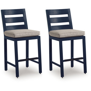 Mabry Shores Outdoor Counter Height Bar Stool (Set of 2)