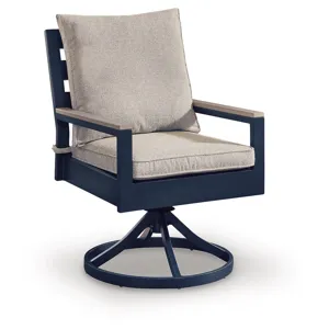 Mabry Shores Outdoor Swivel Chair with Cushion (Set of 2)