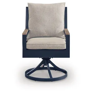 Mabry Shores Outdoor Swivel Chair with Cushion (Set of 2)