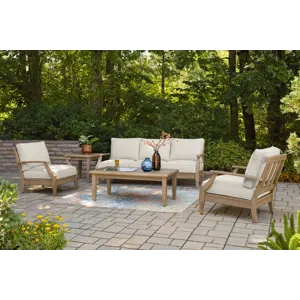 Carter Hall Outdoor Sofa, 2 Lounge Chairs, Coffee Table and End Table