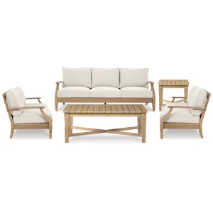 Carter Hall Outdoor Sofa, 2 Lounge Chairs, Coffee Table and End Table