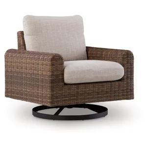 Dolan Creek Outdoor Swivel Lounge Chair with Cushion