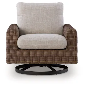 Dolan Creek Outdoor Swivel Lounge Chair with Cushion
