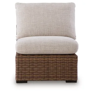 Angel Island Outdoor Armless Chair with Cushion