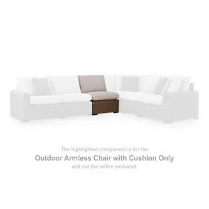 Angel Island Outdoor Armless Chair with Cushion