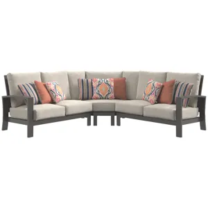 Cordova Reef Curved Corner Chair with Cushion