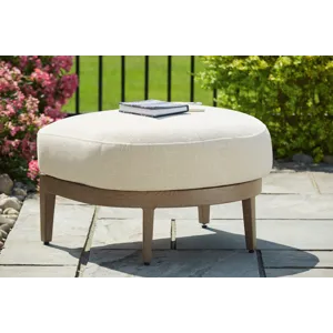 Serene Bay Outdoor Ottoman with Cushion