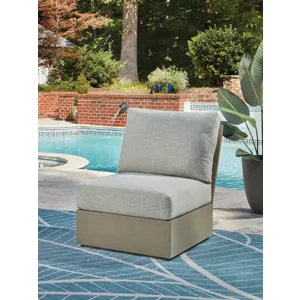 Kimpton Isle Outdoor Armless Chair with Cushion