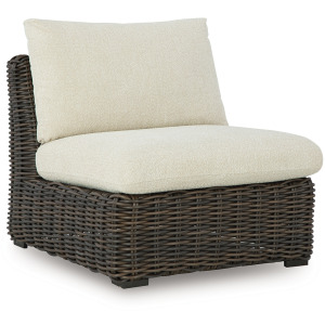 Kimora Outdoor Armless Chair with Cushion
