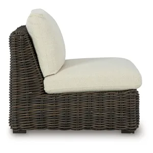 Kimora Outdoor Armless Chair with Cushion