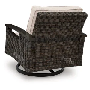 Drakes Beach Outdoor Swivel Lounge Chair (Set of 2)