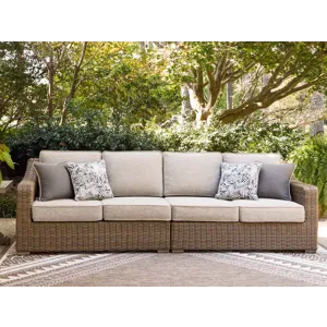 Laguna Heights Outdoor Right and Left-arm Facing Loveseat with Cushion (Set of 2)