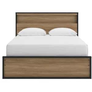 Kozmour Bookcase Complete Bed Frame