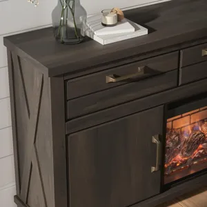 Brazen Valley 71" TV Stand with Electric Fireplace