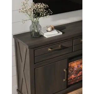 Brazen Valley 71" TV Stand with Electric Fireplace