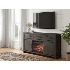 Brazen Valley 71" TV Stand with Electric Fireplace
