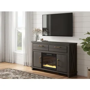 Brazen Valley 60" TV Stand with Electric Fireplace