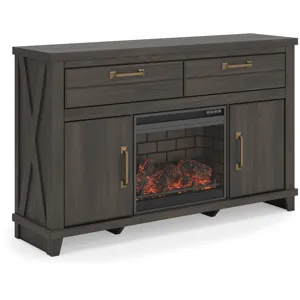 Brazen Valley 60" TV Stand with Electric Fireplace