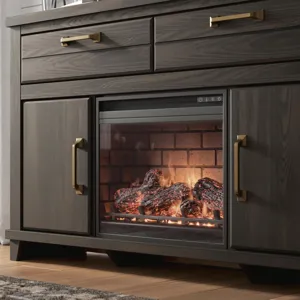Brazen Valley 60" TV Stand with Electric Fireplace