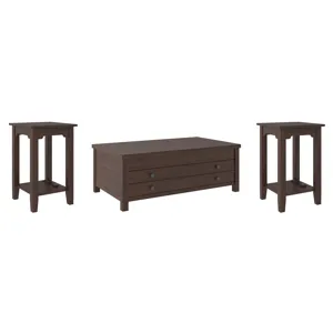 Camiburg Coffee Table and 2 Chairside End Tables