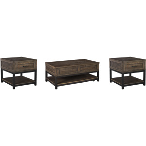 Johurst Lift-top Coffee Table and 2 End Tables