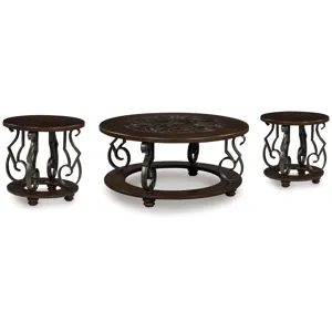 Frallyn Coffee Table and 2 Ends