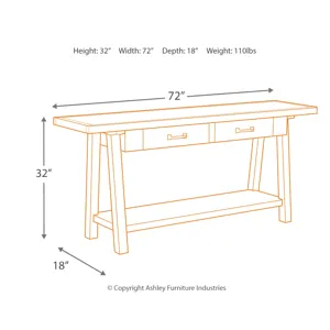 Stownbranner Sofa/Console Table