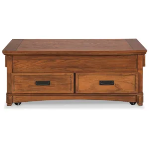 Cross Island Coffee Table with Lift Top