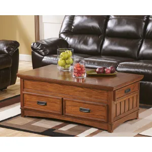 Cross Island Coffee Table with Lift Top