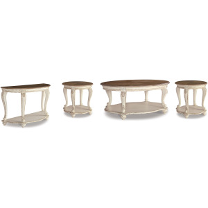 Realyn Coffee Table, 2 Ends and Console